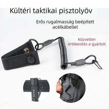 Kültéri taktikai anti-eltévedő rugós kulcstartó övre, acélból készült, sokoldalú kialakítás, minden szezonban használható