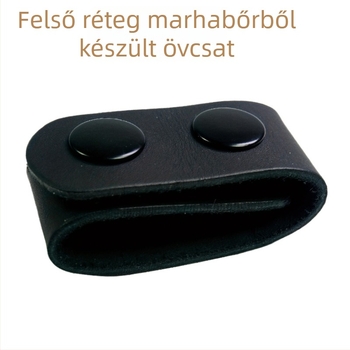 Taktikai öv dupla gyűrűs csattal, marhabőr, testreszabható, kültéri használatra, minden évszakra