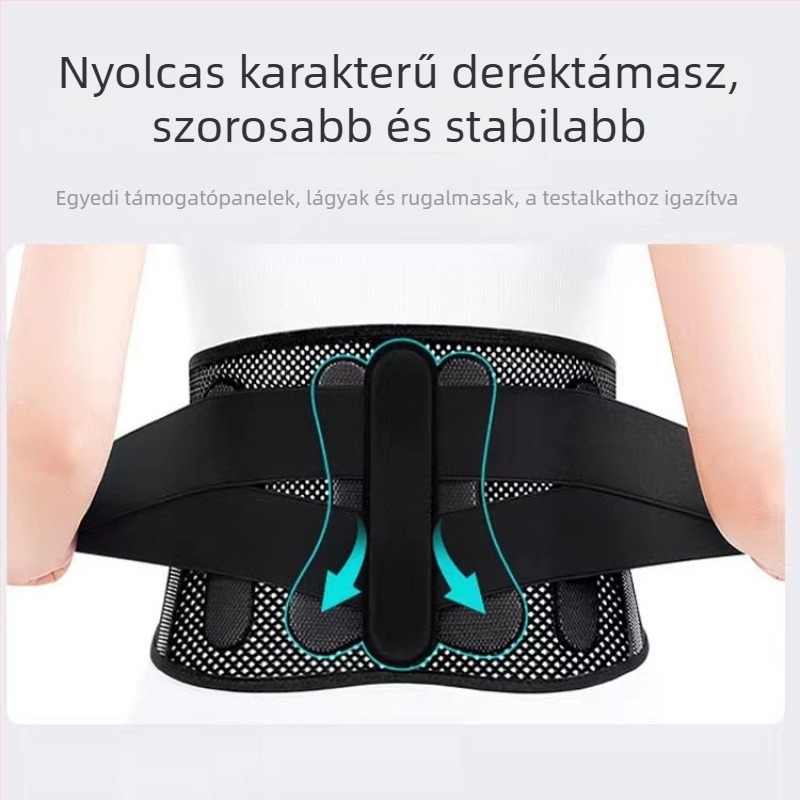 Orvosi minőségű bionikus deréktámasz öv felnőtteknek, poliészter rostból, alkalmas kosárlabda, tollaslabda, röplabda és hegymászás számára