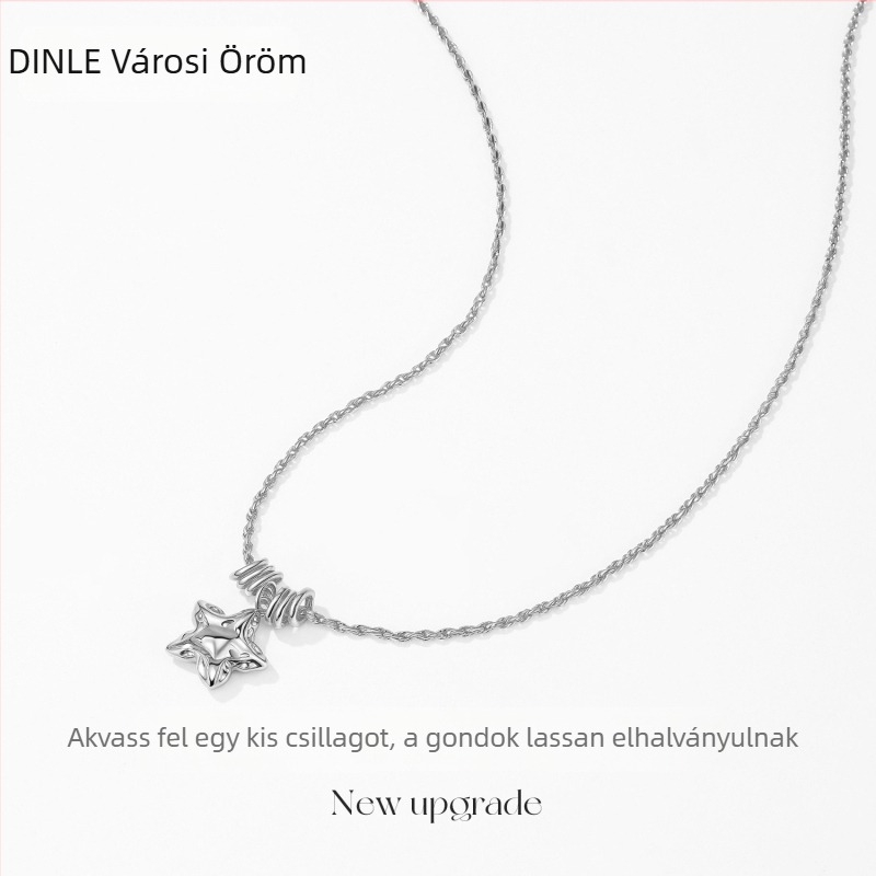 Női ezüst csillag nyaklánc
