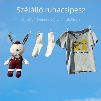 Ruhaszárító csipesz – PP+PET, 16 darabos készlet, 240 darabos csomagolás