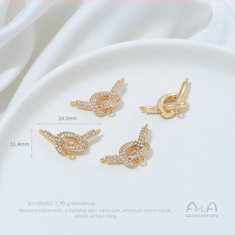 Nyaklánc természetes zirkonnal • Aila Accessories • eredeti dizájn (Anyag: természetes zirkon; Márka: Aila Accessories; Stílus: Eredeti dizájn; Kategória: Nyaklánc)
