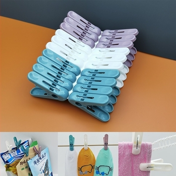 Szárító csipesz – szélálló, multifunkcionális rögzítő csipesz ruhákhoz; műanyag PP, modell 1632, 144 darab