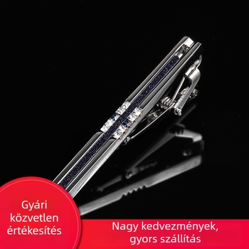 Nyakendőklip, ötvözet, geometriai motívum, lapos fejű, uniszex, eredet: Kínai kontinens
