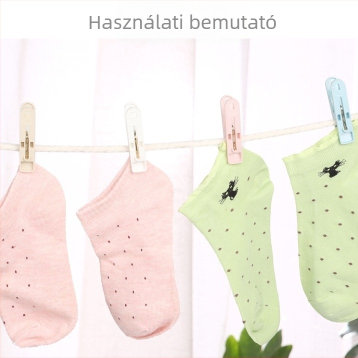 Műanyag ruhaszárító csipesz hálós zacskóval – MS-1102, 50 darabos csipeszcsomag, Rice tree
