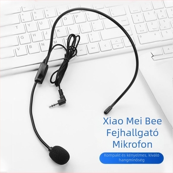 Fejhallgatós mikrofon beépített erősítővel, vezetékes idegenvezető-mikrofon osztályterembe — beépített akkumulátor, üzemidő >12h, Bluetooth 1.1, SNR <60 dB