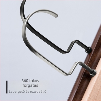 Szilárdfa anyagú nadrágtartó klipszekkel és nyakkendő tartóval — nem hagy nyomot a ruhákon, Brend onlya, Kínai stílus, 1 db, Nyomtatott logó, Független gyártó