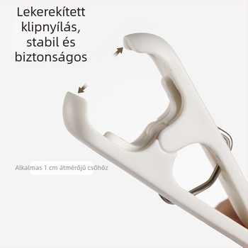 FaSoLa Horogklipsz – PP+82 Rozsdamentes acél, nem összecsukható, Nadrágra, Zoknira, Sálra és Nyakkendőre alkalmas