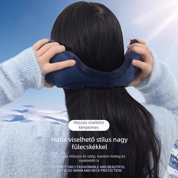 Fülmelegítő fleece belsővel, pamutból, ősz-tél, felnőttek
