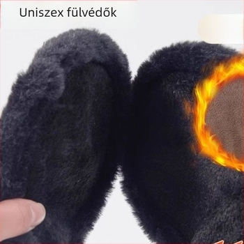 Fülmelegítő fleece belsővel, pamutból, ősz-tél, felnőttek