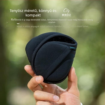 Polar Diary fülmelegítő, uniszex felnőtteknek, textile anyag, hátoldali dizájn, monokróm, melegen tart kültéren ősszel