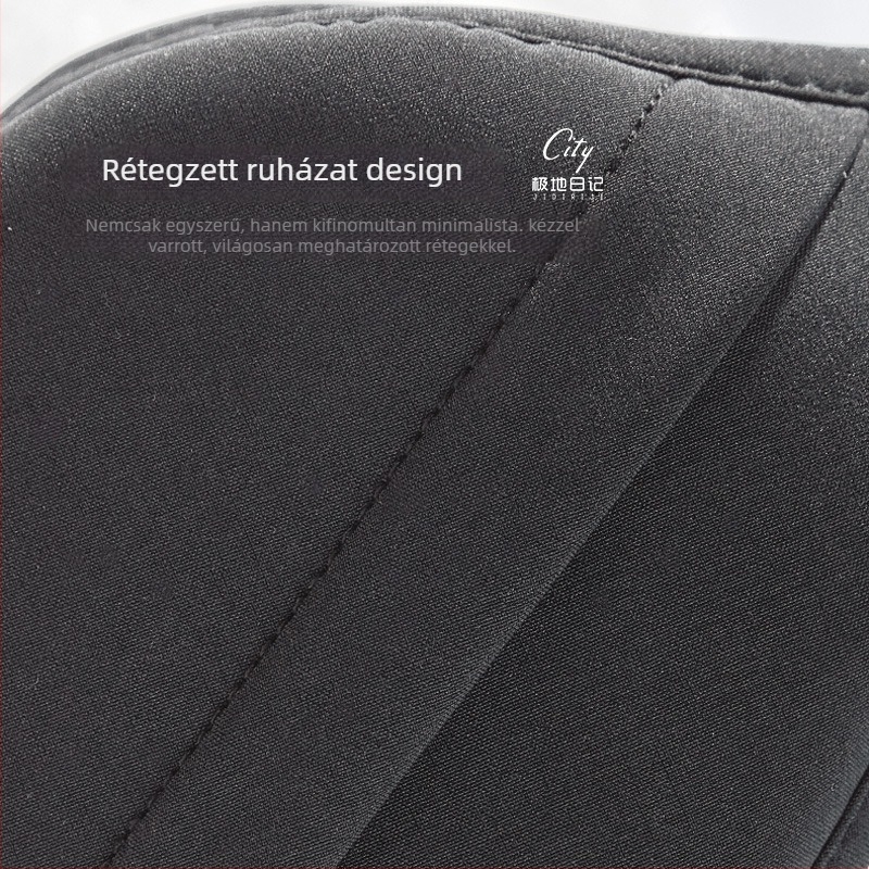 Polar Diary fülmelegítő, uniszex felnőtteknek, textile anyag, hátoldali dizájn, monokróm, melegen tart kültéren ősszel