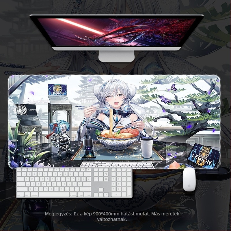 Savior egérpad – Extra nagy, vastag szegéllyel, anime dizájnnal, játékhoz, méretek: 300×250, 600×300, 800×300, 900×400