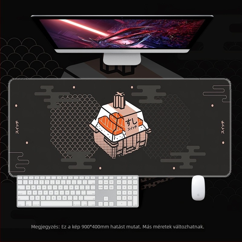 Savior egérpad – Extra nagy, vastag szegéllyel, anime dizájnnal, játékhoz, méretek: 300×250, 600×300, 800×300, 900×400