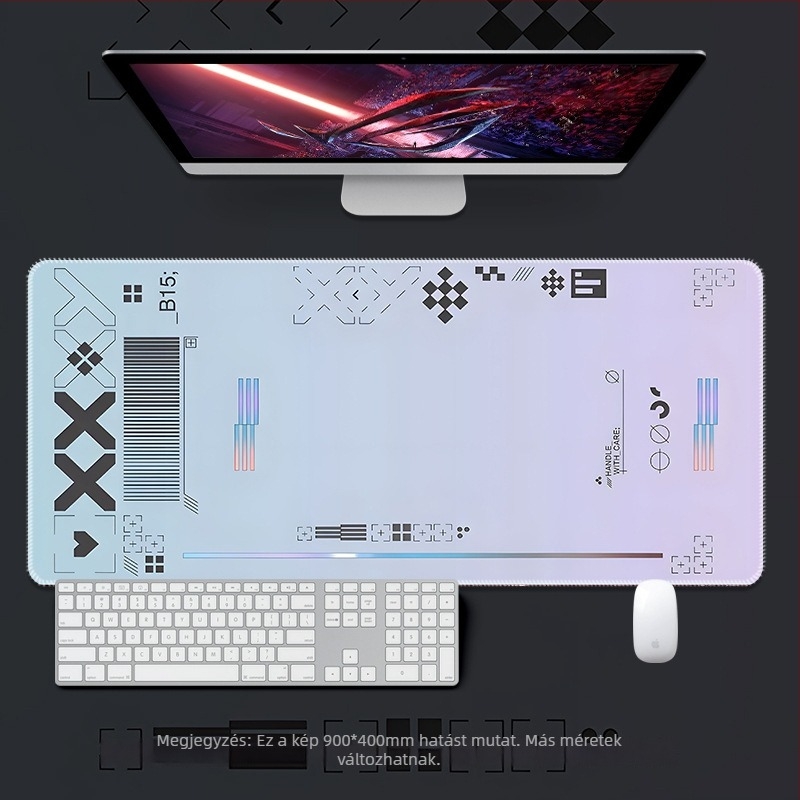 Savior egérpad – Extra nagy, vastag szegéllyel, anime dizájnnal, játékhoz, méretek: 300×250, 600×300, 800×300, 900×400