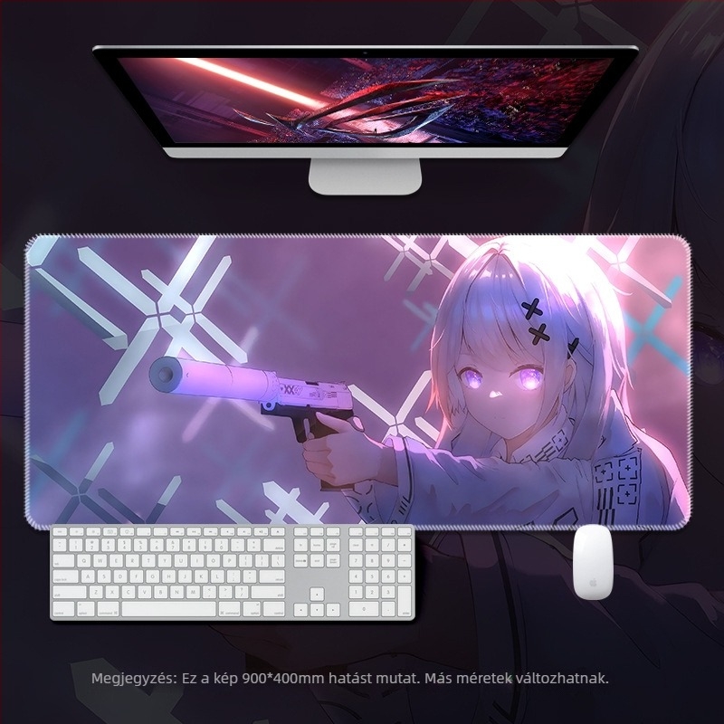Savior egérpad – Extra nagy, vastag szegéllyel, anime dizájnnal, játékhoz, méretek: 300×250, 600×300, 800×300, 900×400