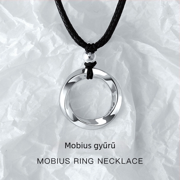 Férfi Mobius gyűrű nyaklánc 999 ezüst