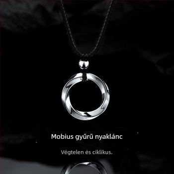 Férfi Mobius gyűrű nyaklánc 999 ezüst