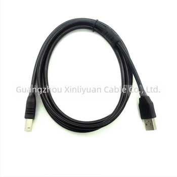 Nyomtató USB-kábel, USB 2.0, 1,5 m, fekete, négyzetes csatlakozó, adatkábel