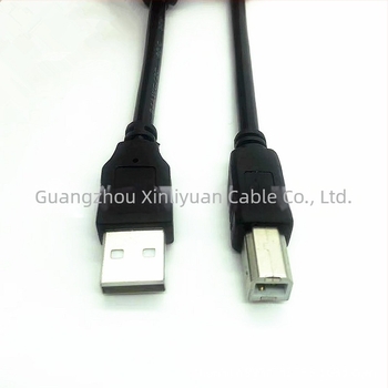 Nyomtató USB-kábel, USB 2.0, 1,5 m, fekete, négyzetes csatlakozó, adatkábel