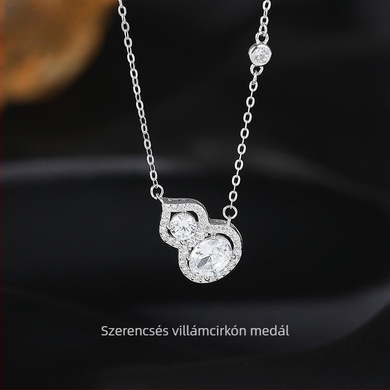 Nyaklánc 925-ös sterling ezüstből, Zirconia medállal, állat/zodiákus forma, O-alakú lánccal, márka Tifani