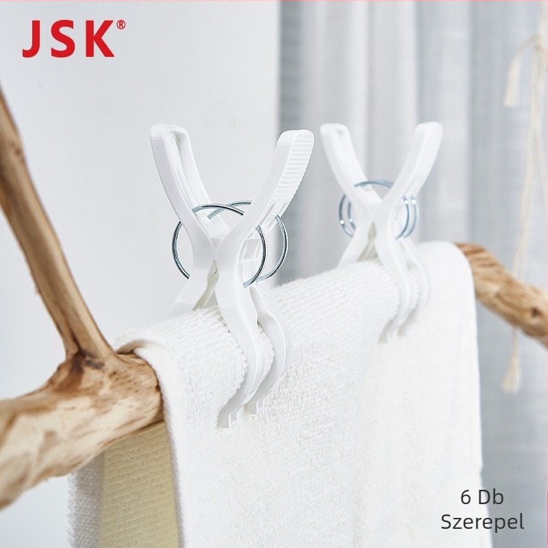 Ruha-szárító csipesz, karmaszerű formájú, műanyag, modell J-37505