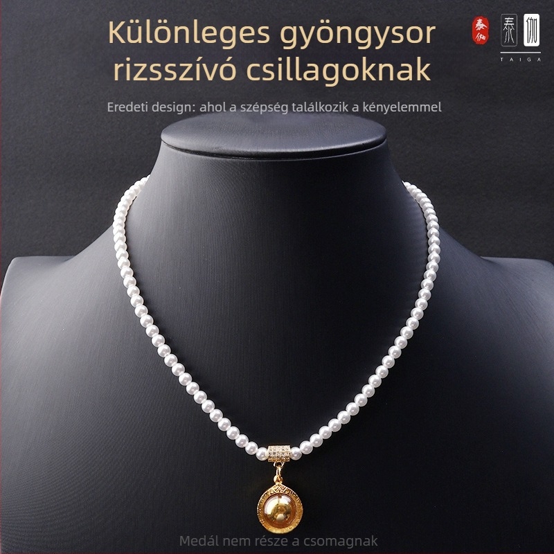 Nyaklánc műgyönggyel, eredeti dizájn, uniszex