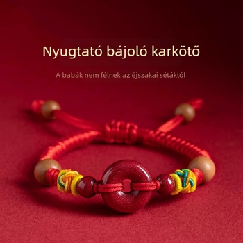 Karkötő etnikus stílusú, uniszex, kötél anyag, 2025 tavasza