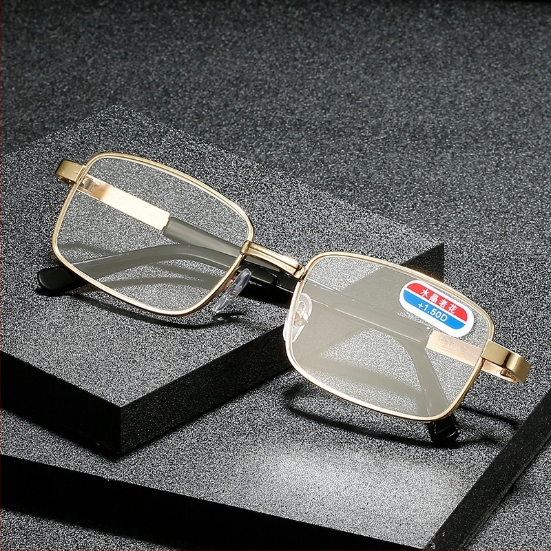 Teljes keretes olvasó szemüveg, üveg lencsék, keret műanyag + fém, uniszex, idős korosztálynak, ovalis arcformához illeszkedik