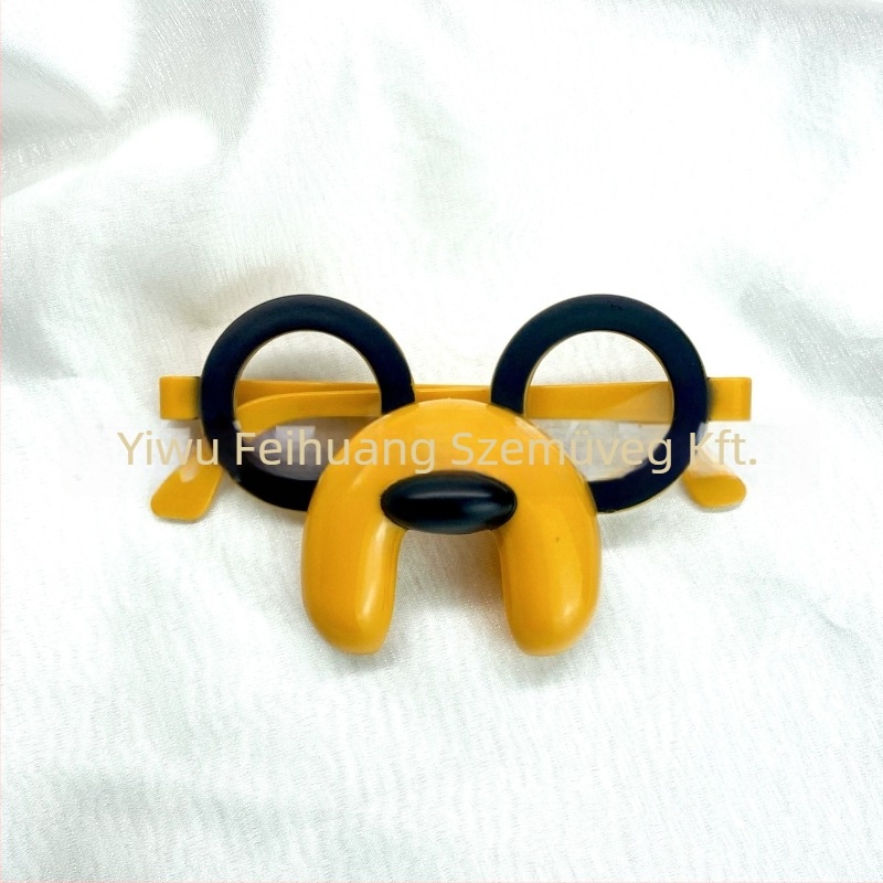 Fényképprop szemüveg – állat alakú karikatúra szemüveg, PC anyag, modell 126, Feihuang, licencelhető magáncímke