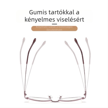 Olvasószemüveg TAC lencsékkel, anti-kék fényvédelemmel, teljes fém keret