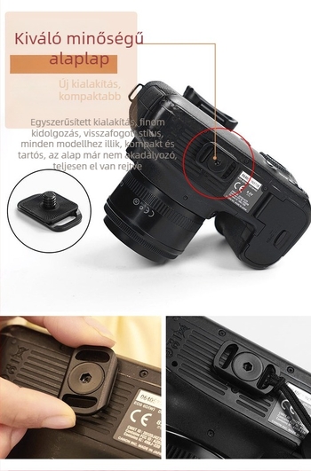 Fényképezőgép pánt J-8 sorozat DSLR és tükör nélküli kamerákhoz, gyors oldás, gyors felszerelés és pontos állítás