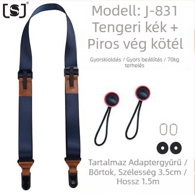 Fényképezőgép pánt J-8 sorozat DSLR és tükör nélküli kamerákhoz, gyors oldás, gyors felszerelés és pontos állítás