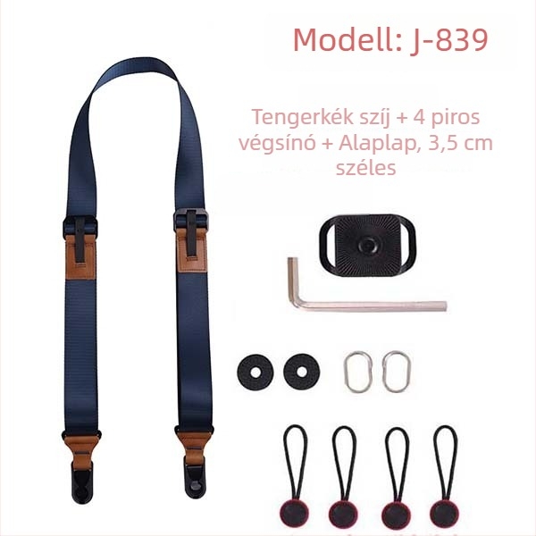 Fényképezőgép pánt J-8 sorozat DSLR és tükör nélküli kamerákhoz, gyors oldás, gyors felszerelés és pontos állítás