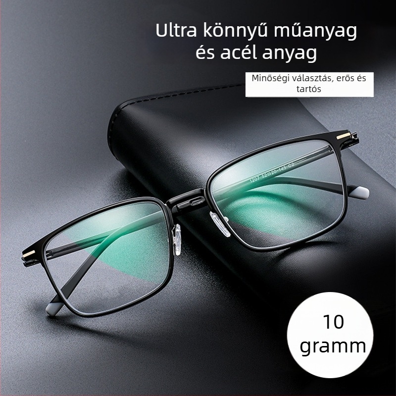 Olvasó szemüveg anti-kék fény, többfókuszú lencsék közeli és távoli használatra, okos zoom, ultra-könnyű, HD