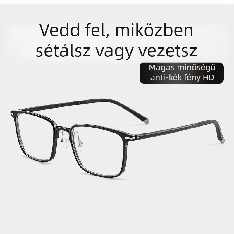 Olvasó szemüveg anti-kék fény, többfókuszú lencsék közeli és távoli használatra, okos zoom, ultra-könnyű, HD