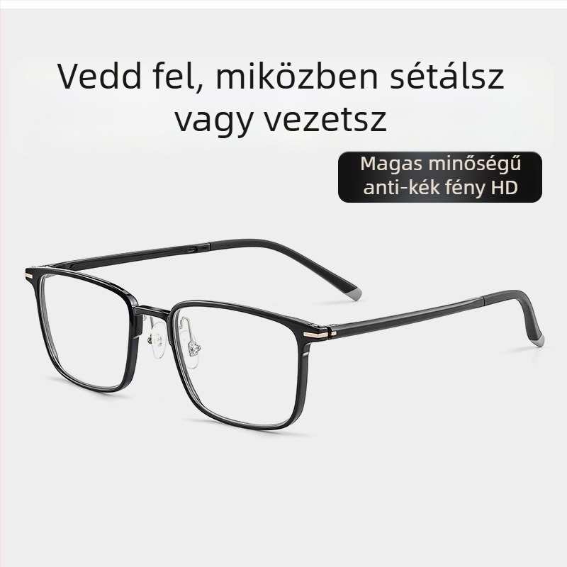 Olvasó szemüveg anti-kék fény, többfókuszú lencsék közeli és távoli használatra, okos zoom, ultra-könnyű, HD