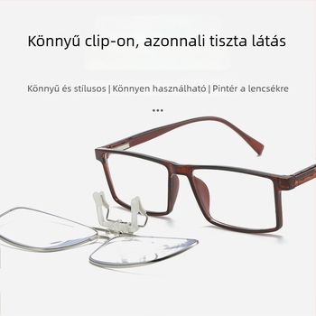Klip-on olvasószemüveg férfiaknak és nőknek, felhajtható mechanizmussal, ultra könnyű, anti-kékfény, presbiopia és rövidlátás esetén, szemvédelmet nyújtva