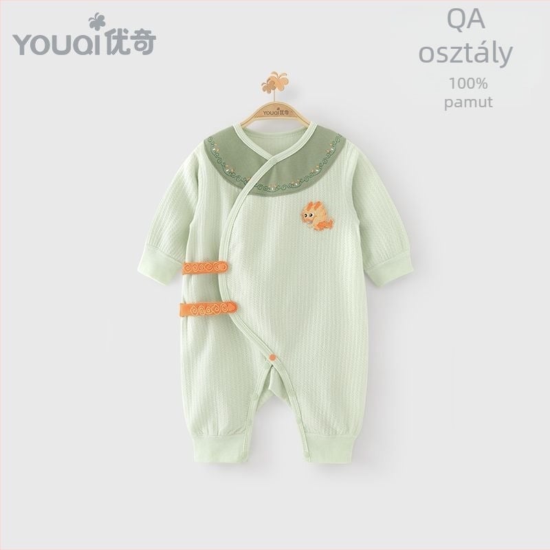 Youqi újszülött pamut hosszú ujjú overál – őszi–tavaszi időszakra, mászásra, stil monasztikus
