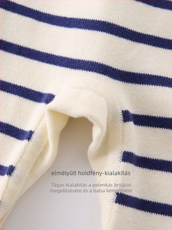 Baba egyrészes overál, hosszú ujjú, pamut-nylon keverék (90% pamut, 9% nylon, 1% spandex), koreai stílus, kúszó design, 2025 ősz