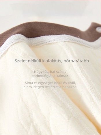 Újszülött pamut overál, csont nélküli kivitel, hosszú ujjú, elülső záródás, minden szezonra