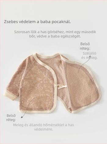 Újszülött overál (0-3 hónap), uniszex, 95% pamut, hosszú ujjú, tavasz-őszi