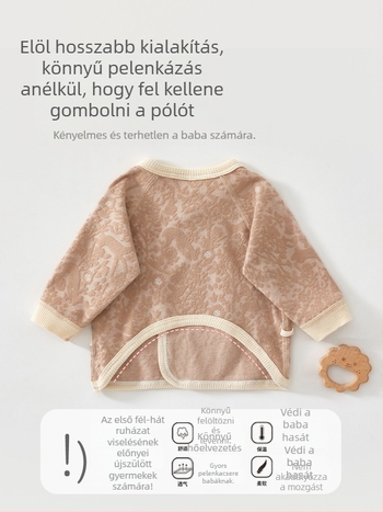 Újszülött overál (0-3 hónap), uniszex, 95% pamut, hosszú ujjú, tavasz-őszi