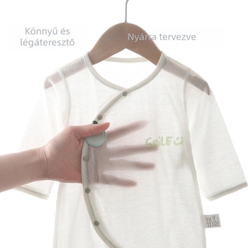 Baba overál – nyári, könnyű, légáteresztő pamut, újszülött számára 0–6 hó