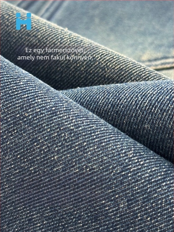 Gyerekeknek készült farmernadrág fleece-lal bélelt, koreai stílus, középmagas derekú, 52% pamut-keverék, téli