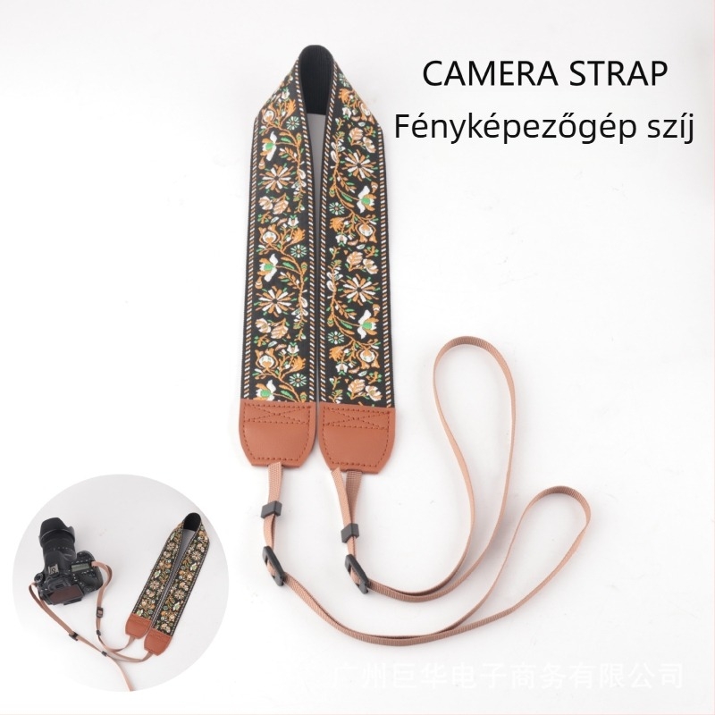 DSLR fényképezőgép heveder - Giant Kj279-kj299-kj318, poliészter, nyomtatott logó, kompatibil digitális és tükörreflexes kamerákkal