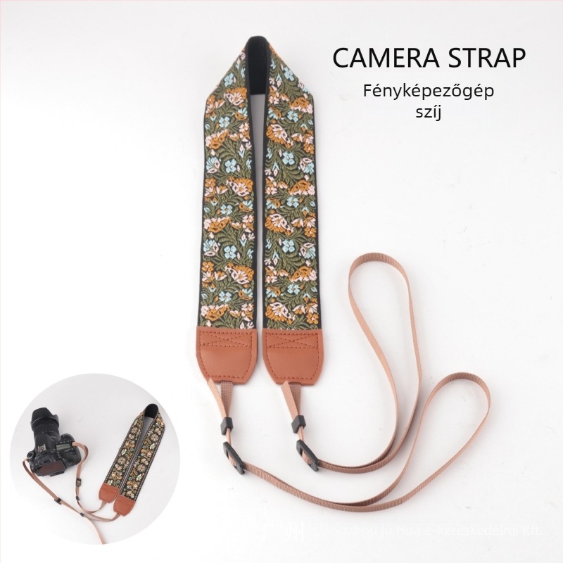 DSLR fényképezőgép heveder - Giant Kj279-kj299-kj318, poliészter, nyomtatott logó, kompatibil digitális és tükörreflexes kamerákkal