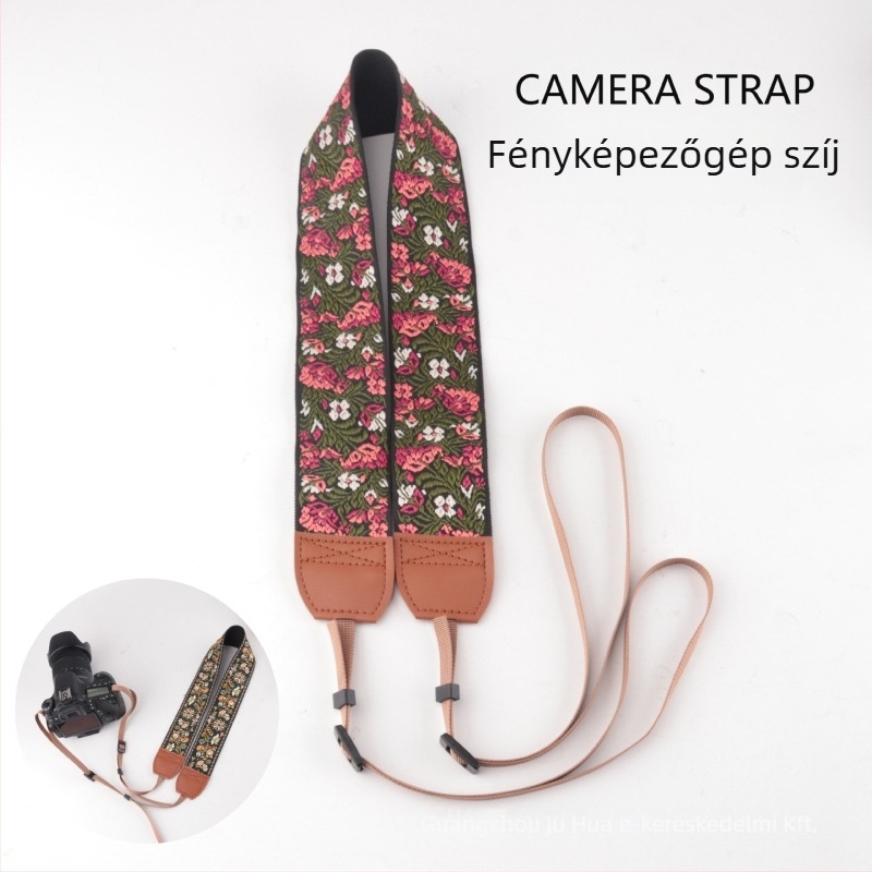 DSLR fényképezőgép heveder - Giant Kj279-kj299-kj318, poliészter, nyomtatott logó, kompatibil digitális és tükörreflexes kamerákkal