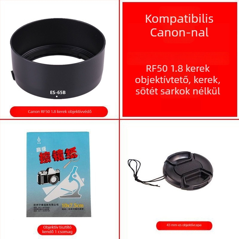 Objektív árnyékoló Canon EOS R sorozathoz, RF-S 18-150mm objektívhez, bajonettes rögzítés, OEM feldolgozás