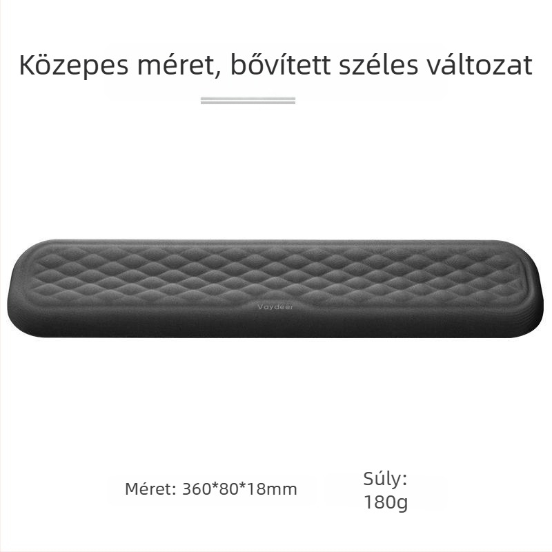 Memóriahabos csuklótámasz mechanikus billentyűzethez és irodai egérpadhoz logóval
